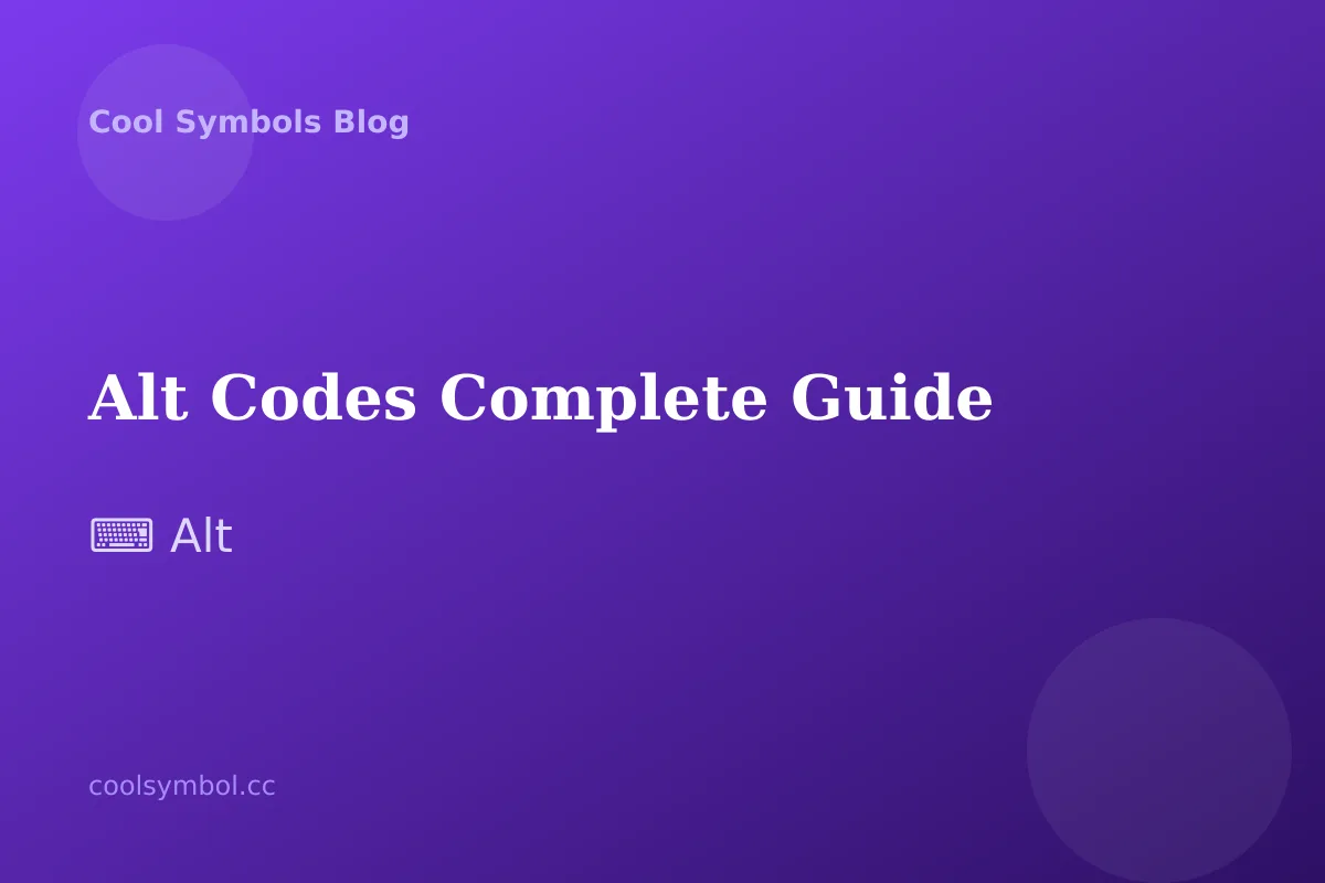 Alt Codes Explained: Type Special Characters on Windows and Mac